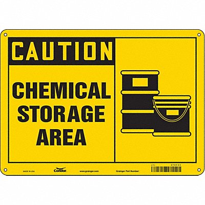 Safety Sign 10 inx14 in Polyethylene