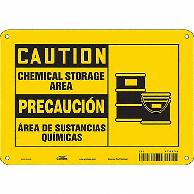 Safety Sign 7 in x 10 in Aluminum