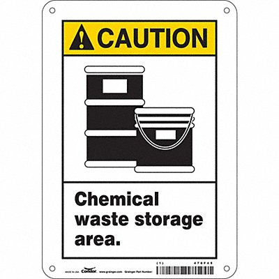 Safety Sign 10 inx7 in Aluminum