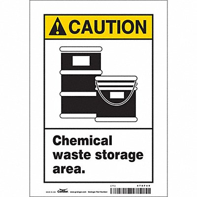 Safety Sign 10 in x 7 in Vinyl