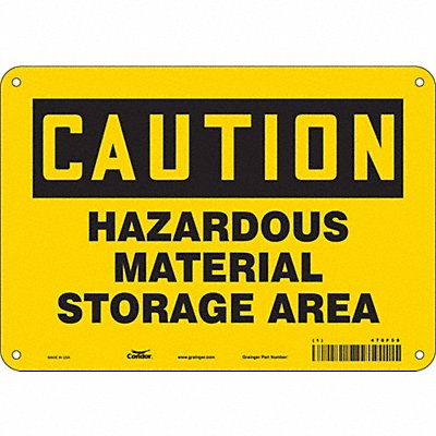 Safety Sign 7 inx10 in Polyethylene