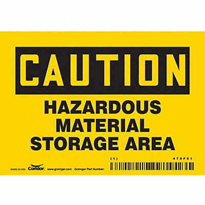 Safety Sign 3 1/2 inx5 in Vinyl