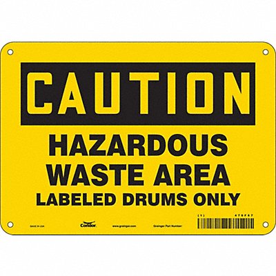 Safety Sign 7 inx10 in Polyethylene