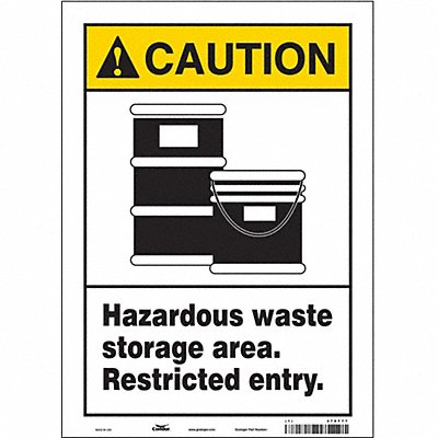 Safety Sign 14 in x 10 in Vinyl