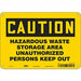 J8184 Safety Sign 7 inx10 in Polyethylene