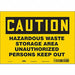 J8184 Safety Sign 7 in x 10 in Vinyl