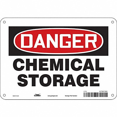 J6913 Safety Sign 7 inx10 in Polyethylene