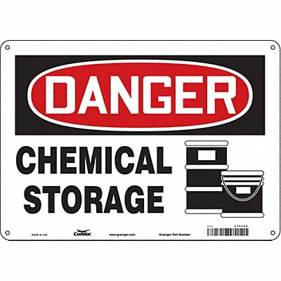 Safety Sign 10 inx14 in Aluminum