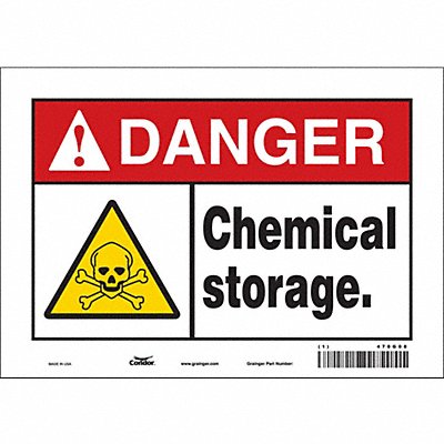 Safety Sign 7 in x 10 in Vinyl