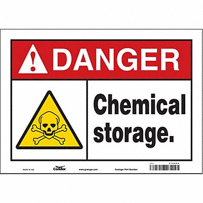 Safety Sign 10 in x 14 in Vinyl