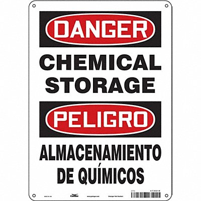 Safety Sign 14 in x 10 in Polyethylene