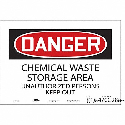 Safety Sign 7 in x 10 in Vinyl