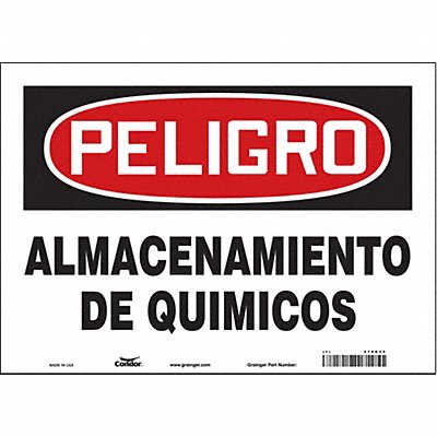 Safety Sign 10 in x 14 in Vinyl