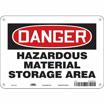 Safety Sign 7 in x 10 in Aluminum