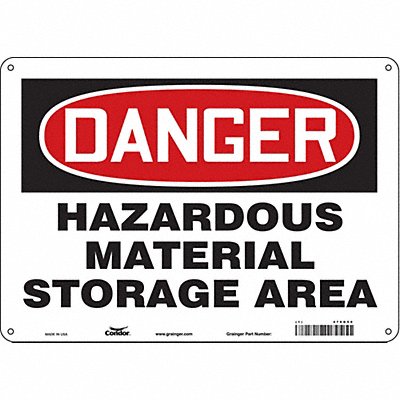 Safety Sign 10 inx14 in Aluminum