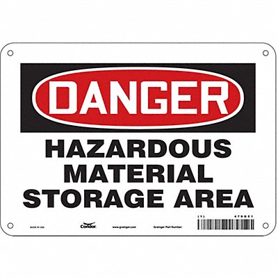 Safety Sign 7 inx10 in Polyethylene