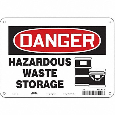 Safety Sign 7 in x 10 in Aluminum