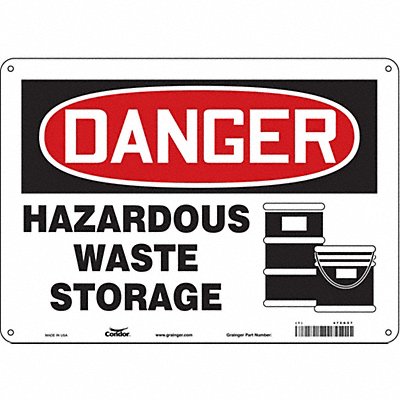 Safety Sign 10 inx14 in Aluminum
