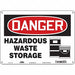 Safety Sign 10 in x 14 in Polyethylene