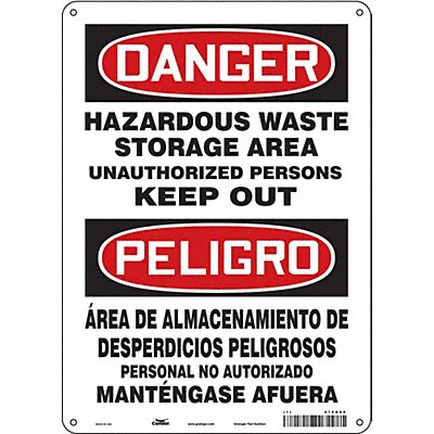 Safety Sign 14 inx10 in Aluminum