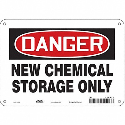 Safety Sign 7 in x 10 in Aluminum