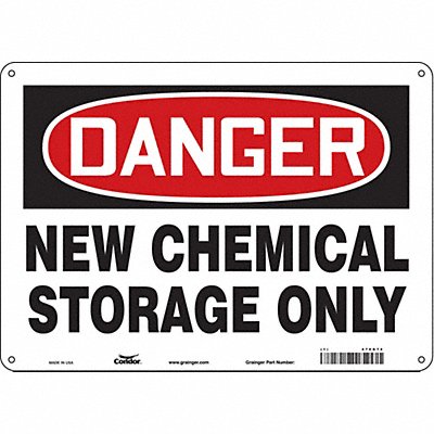 Safety Sign 10 in x 14 in Polyethylene
