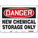 Safety Sign 10 in x 14 in Polyethylene