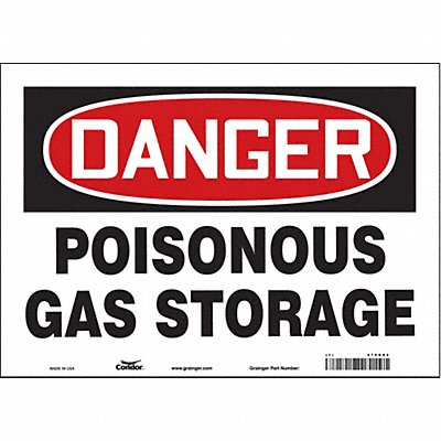 Safety Sign 10 in x 14 in Vinyl