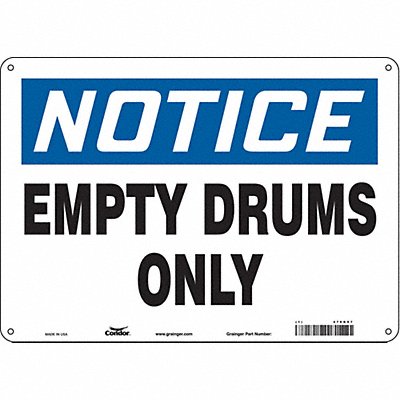 Safety Sign 10 inx14 in Aluminum