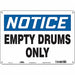 Safety Sign 10 inx14 in Aluminum