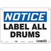 Safety Sign 7 in x 10 in Aluminum
