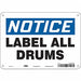 Safety Sign 7 in x 10 in Polyethylene