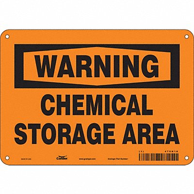 Safety Sign 7 inx10 in Polyethylene