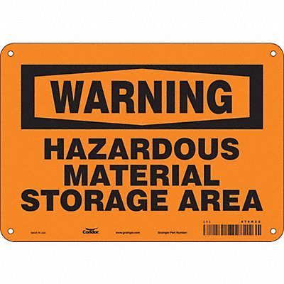 Safety Sign 7 in x 10 in Aluminum
