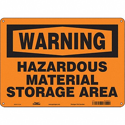Safety Sign 10 inx14 in Polyethylene