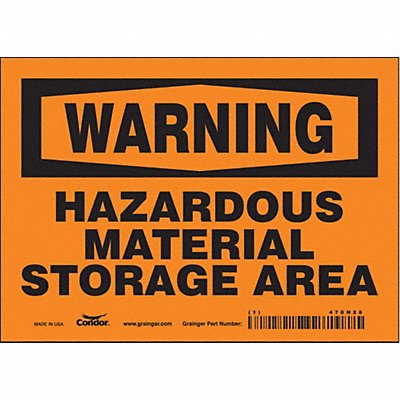 Safety Sign 5 in x 7 in Vinyl