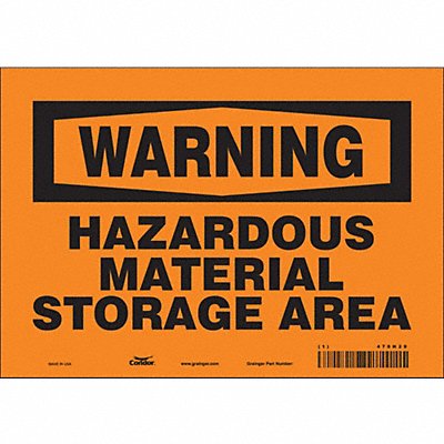 Safety Sign 7 in x 10 in Vinyl