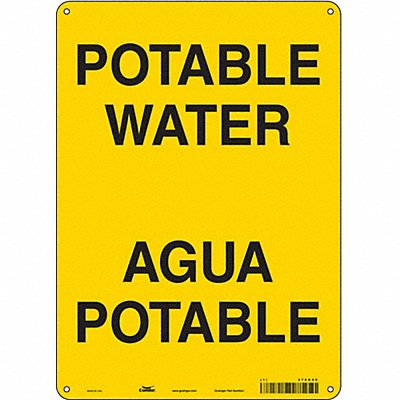 Safety Sign 14 in x 10 in Polyethylene