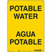 Safety Sign 14 in x 10 in Polyethylene