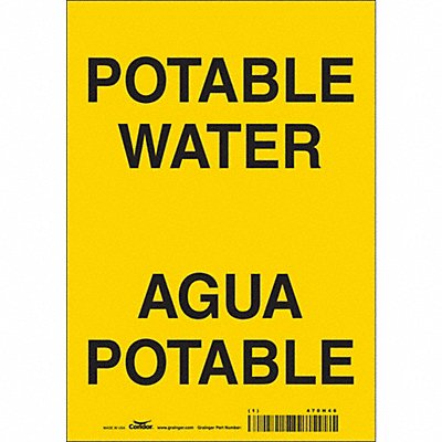 Safety Sign 10 inx7 in Vinyl