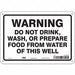 Safety Sign 7 in x 10 in Aluminum