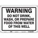 Safety Sign 10 in x 14 in Aluminum