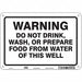 Safety Sign 7 inx10 in Polyethylene