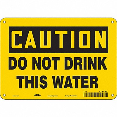 Safety Sign 7 in x 10 in Aluminum