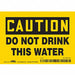 Safety Sign 3.5in x 5in Vinyl