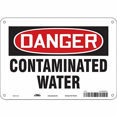 Safety Sign 7 in x 10 in Polyethylene