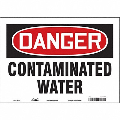 Safety Sign 10 in x 14 in Vinyl