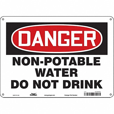 Safety Sign 10 inx14 in Aluminum