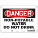 Safety Sign 7 inx10 in Polyethylene