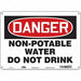 Safety Sign 10 inx14 in Polyethylene